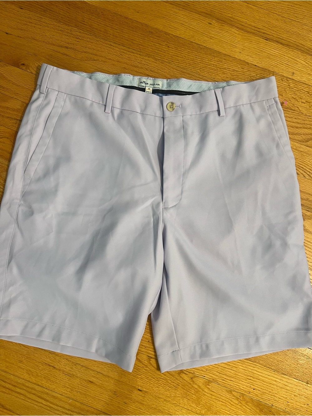 Peter Millar Men's Light Lavender Performance Golf Shorts